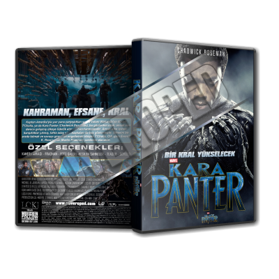 Kara Panter - Black Panther 2018 V2 Türkçe Dvd cover Tasarımı